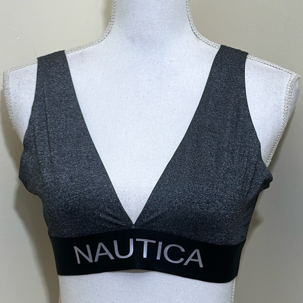 Nautica Women’s black Wireless Bra Large